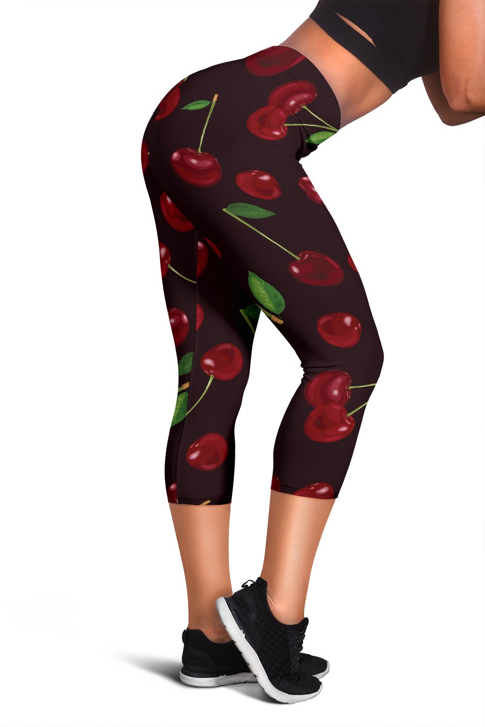 Cherry Fresh Pattern Women Capris