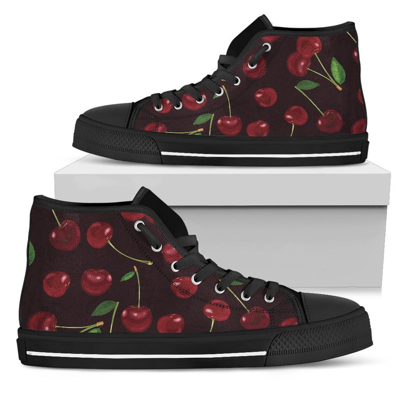 Cherry Fresh Pattern Women High Top Shoes