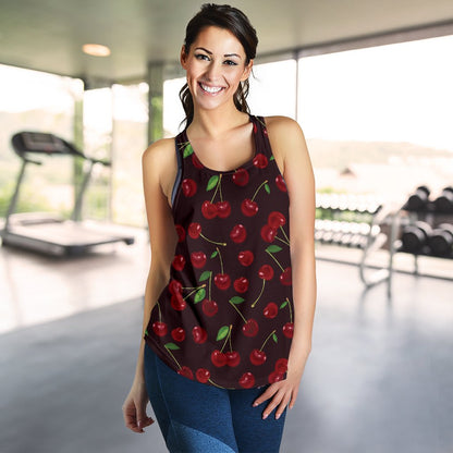 Cherry Fresh Pattern Women Racerback Tank Top
