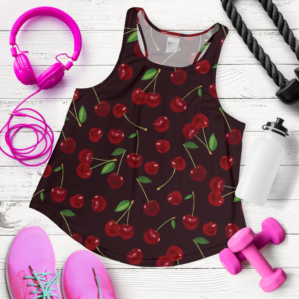 Cherry Fresh Pattern Women Racerback Tank Top