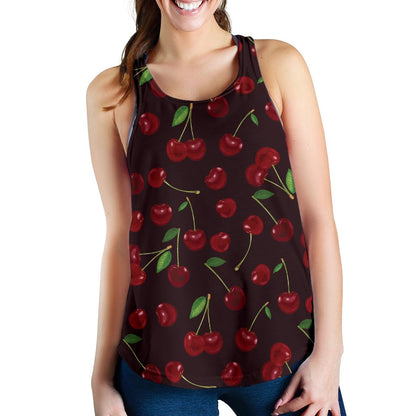 Cherry Fresh Pattern Women Racerback Tank Top