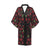 Cherry Fresh Pattern Women Short Kimono Robe