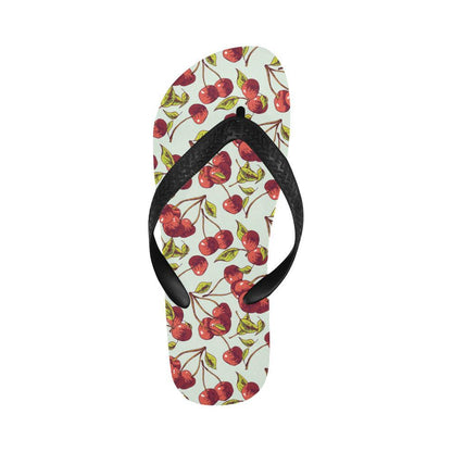 Cherry Hand Draw Flip Flops-JTAMIGO.COM