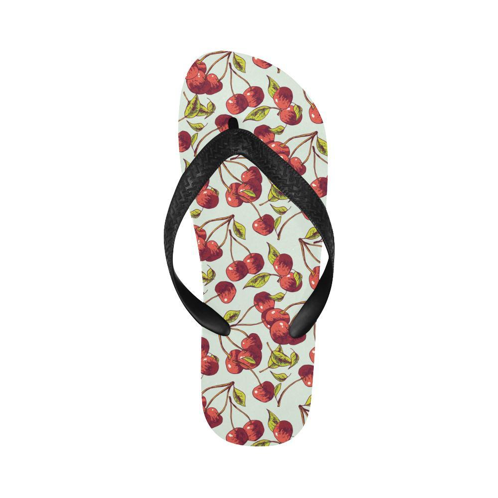 Cherry Hand Draw Flip Flops-JTAMIGO.COM