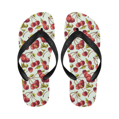 Cherry Hand Draw Flip Flops-JTAMIGO.COM