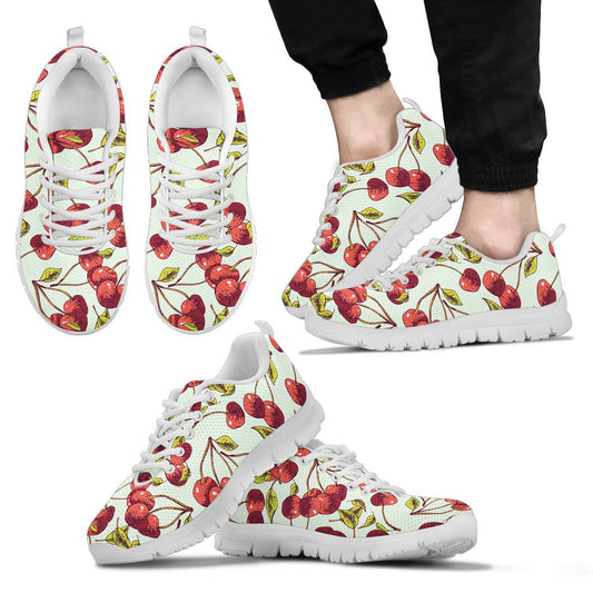 Cherry Hand Draw Men Sneakers Shoes
