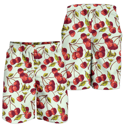 Cherry Hand Draw Mens Shorts-JTAMIGO.COM