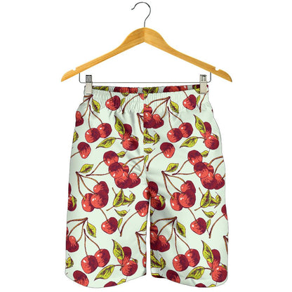Cherry Hand Draw Mens Shorts-JTAMIGO.COM