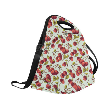 Cherry Hand Draw Neoprene Lunch Bag (Model 1669)(Large)-JTAMIGO.COM