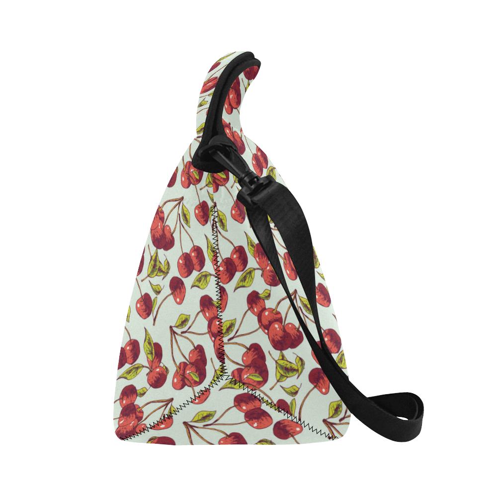 Cherry Hand Draw Neoprene Lunch Bag (Model 1669)(Large)-JTAMIGO.COM