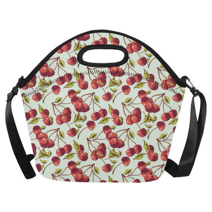 Cherry Hand Draw Neoprene Lunch Bag (Model 1669)(Large)-JTAMIGO.COM
