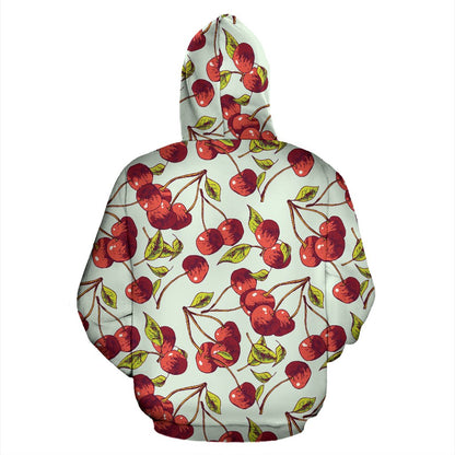 Cherry Hand Draw Pullover Hoodie