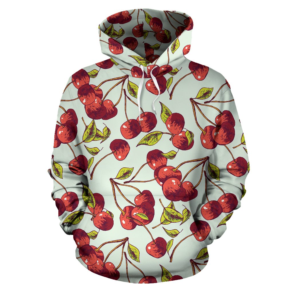 Cherry Hand Draw Pullover Hoodie