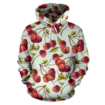 Cherry Hand Draw Pullover Hoodie