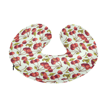 Cherry Hand Draw U-Shaped Travel Neck Pillow-JTAMIGO.COM