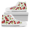 Cherry Hand Drawn Women High Top Shoes