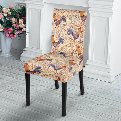 Chicken Boho Style Pattern Dinning Chair Slipper-JTAMIGO.COM