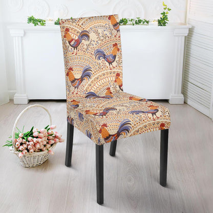 Chicken Boho Style Pattern Dinning Chair Slipper-JTAMIGO.COM