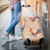 Chicken Boho Style Pattern Luggage Cover Protector