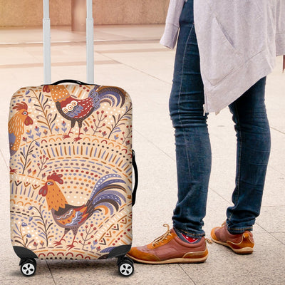 Chicken Boho Style Pattern Luggage Cover Protector