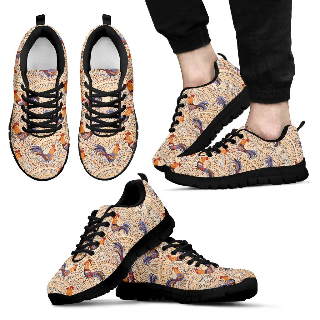 Chicken Boho Style Pattern Men Sneakers Shoes