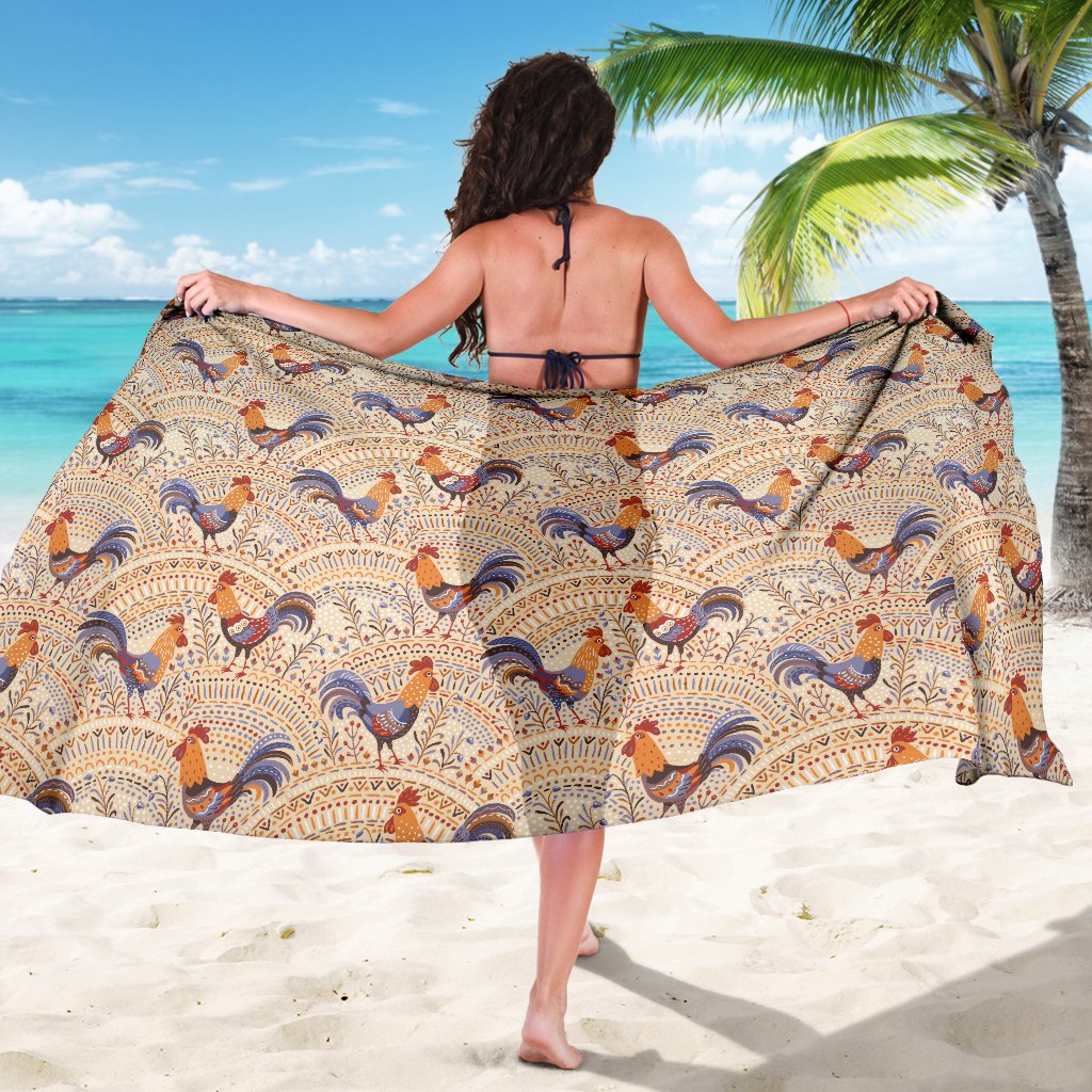 Chicken Boho Style Pattern Sarong Pareo Wrap
