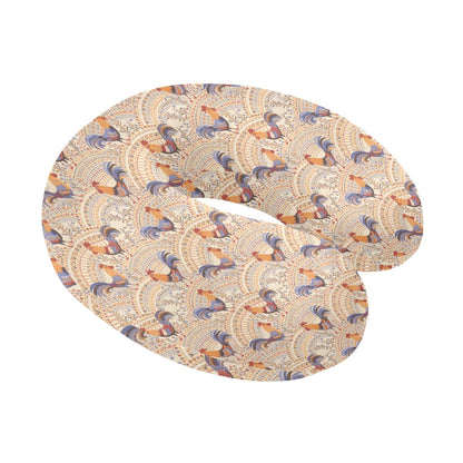 Chicken Boho Style Pattern U-Shaped Travel Neck Pillow-JTAMIGO.COM