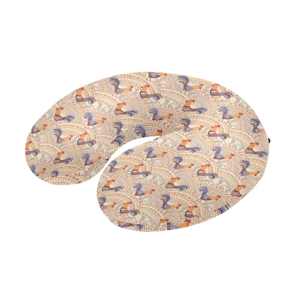 Chicken Boho Style Pattern U-Shaped Travel Neck Pillow-JTAMIGO.COM