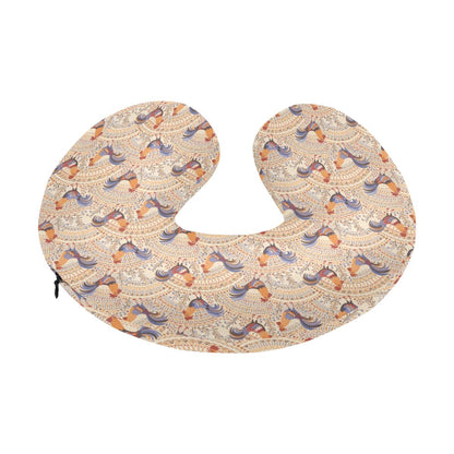 Chicken Boho Style Pattern U-Shaped Travel Neck Pillow-JTAMIGO.COM