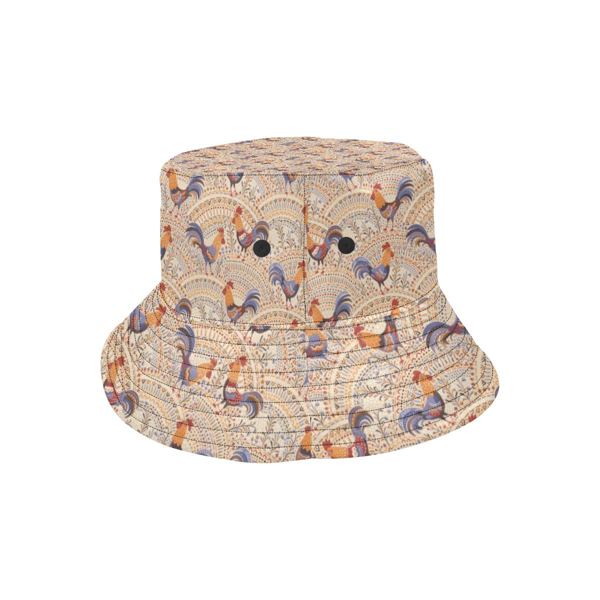 Chicken Boho Style Pattern Unisex Bucket Hat