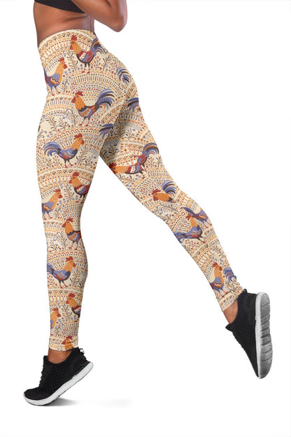 Chicken Boho Style Pattern Women Leggings