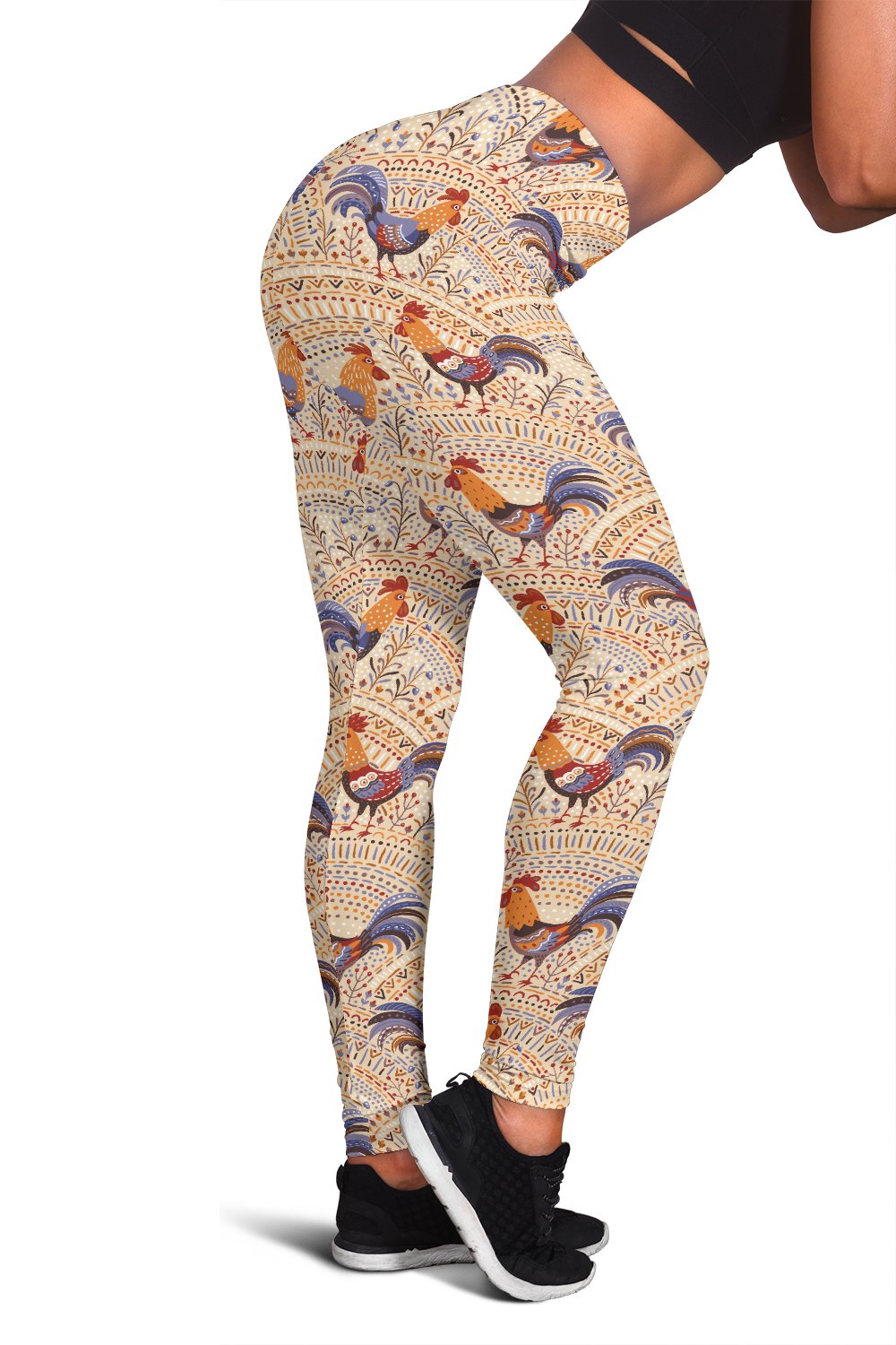 Chicken Boho Style Pattern Women Leggings