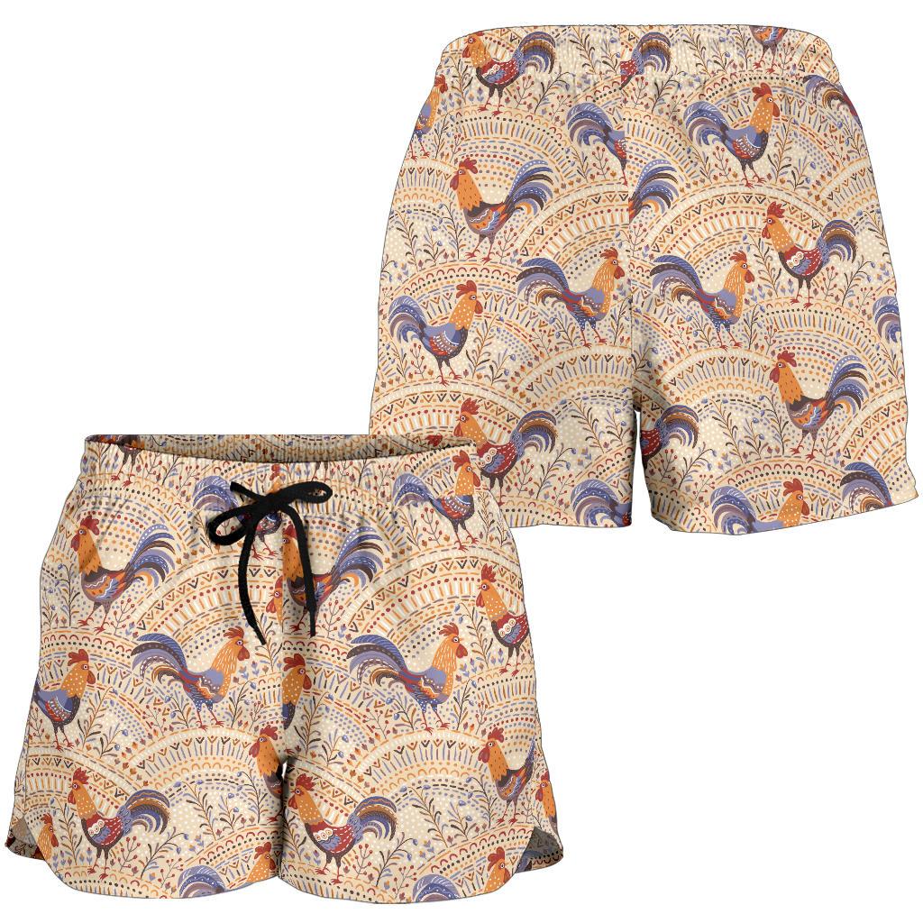 Chicken Boho Style Pattern Women Shorts-JTAMIGO.COM