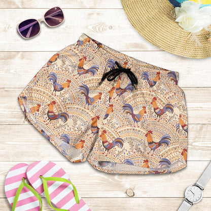 Chicken Boho Style Pattern Women Shorts-JTAMIGO.COM