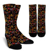 Chicken Embroidery Style Crew Socks
