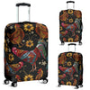 Chicken Embroidery Style Luggage Cover Protector