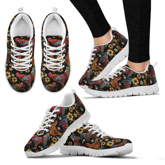Chicken Embroidery Style Women Sneakers Shoes