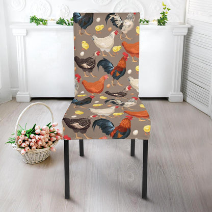 Chicken Evolution Pattern Dinning Chair Slipper-JTAMIGO.COM