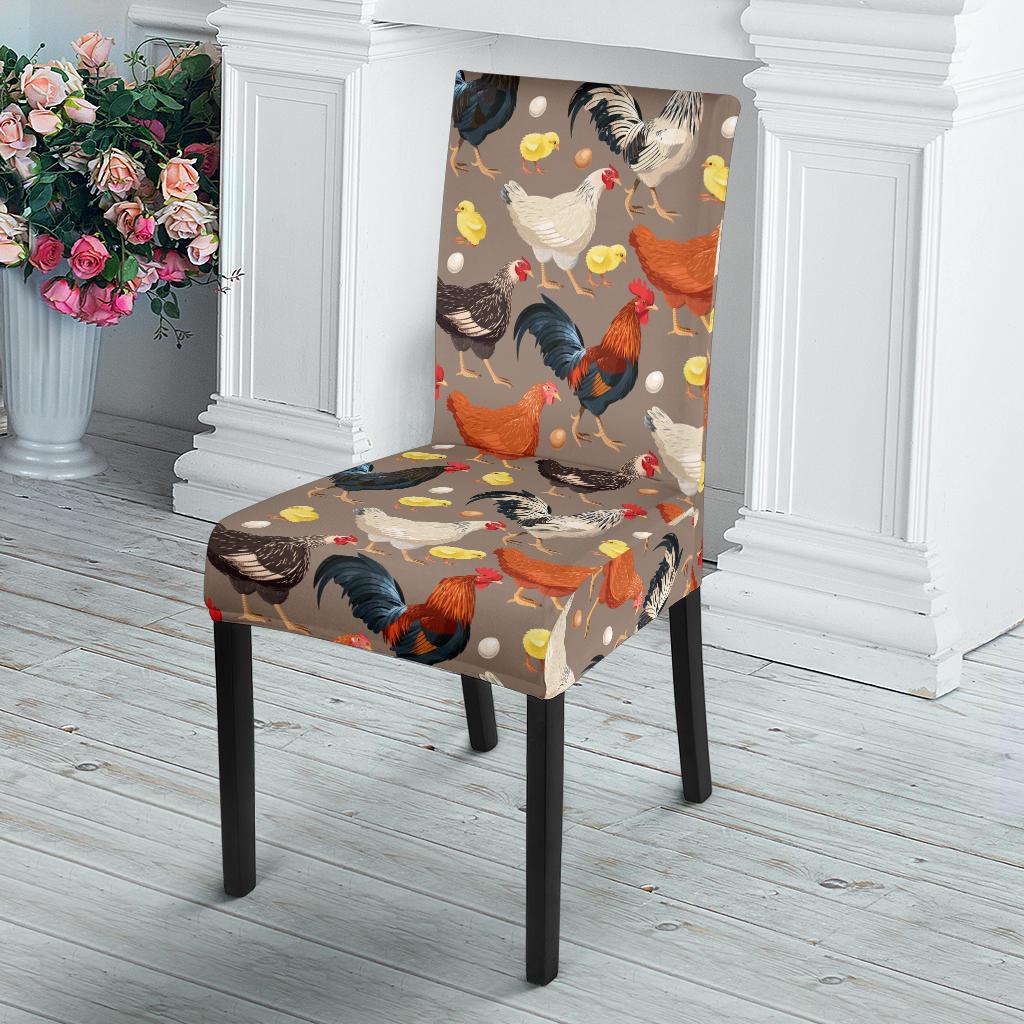 Chicken Evolution Pattern Dinning Chair Slipper-JTAMIGO.COM