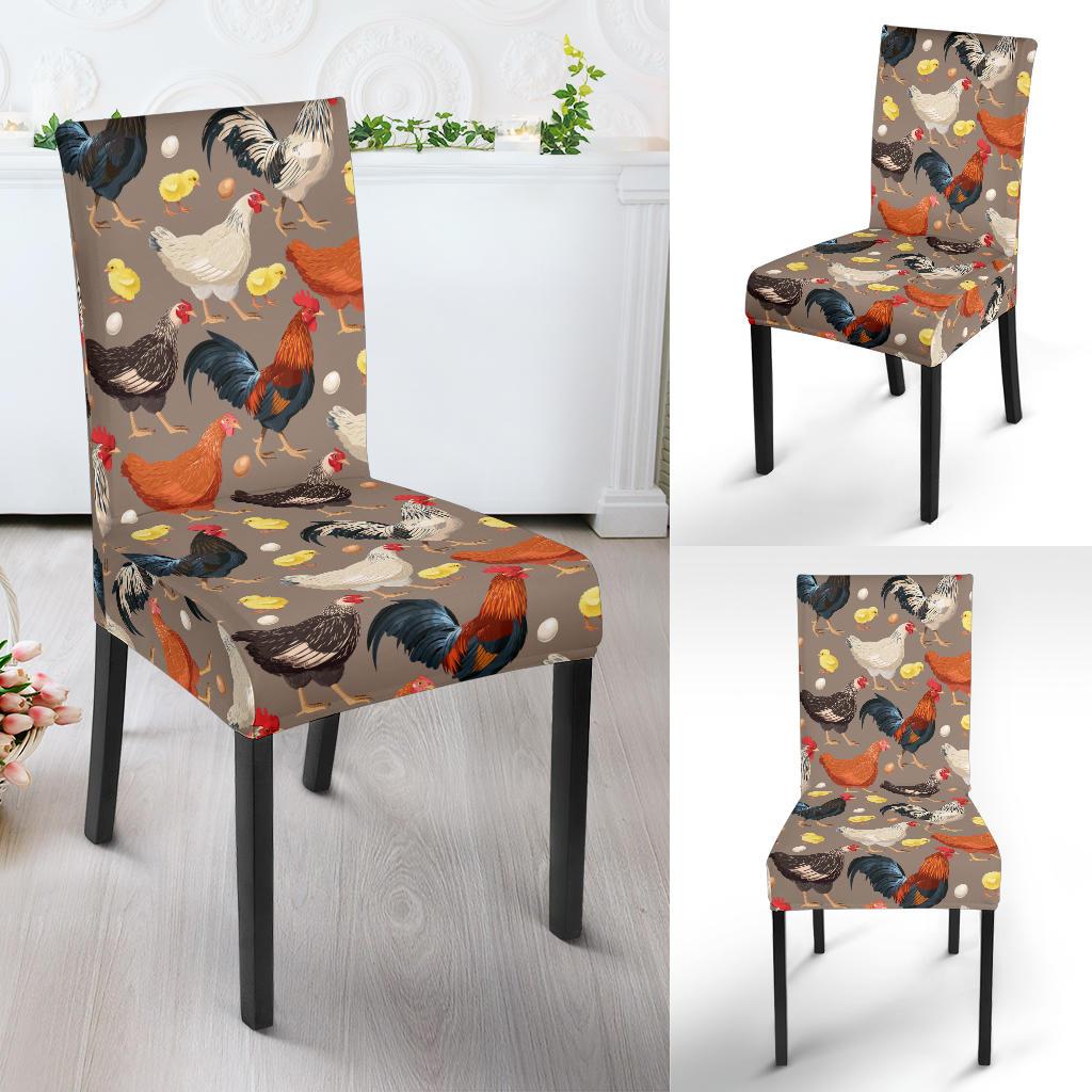 Chicken Evolution Pattern Dinning Chair Slipper-JTAMIGO.COM