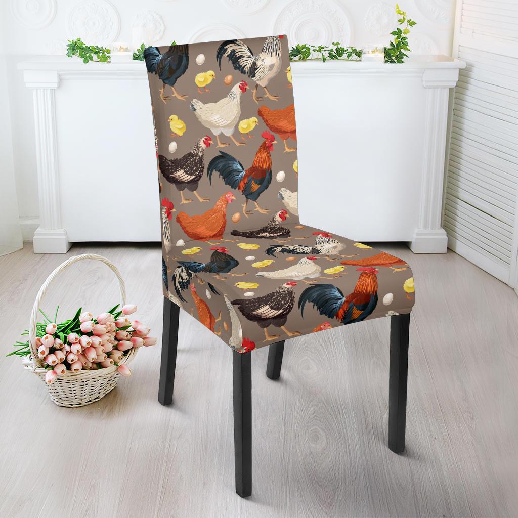 Chicken Evolution Pattern Dinning Chair Slipper-JTAMIGO.COM