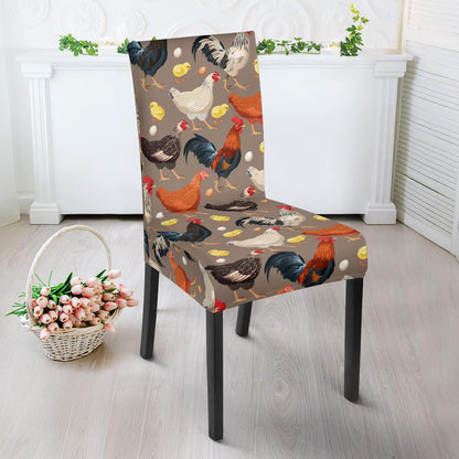 Chicken Evolution Pattern Dinning Chair Slipper-JTAMIGO.COM