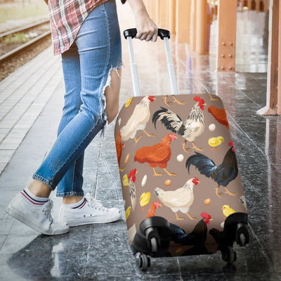 Chicken Evolution Pattern Luggage Cover Protector