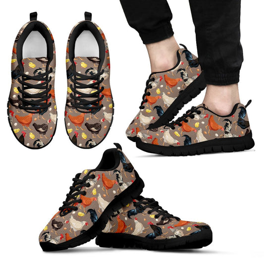 Chicken Evolution Pattern Men Sneakers Shoes