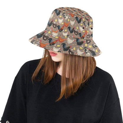 Chicken Evolution Pattern Unisex Bucket Hat