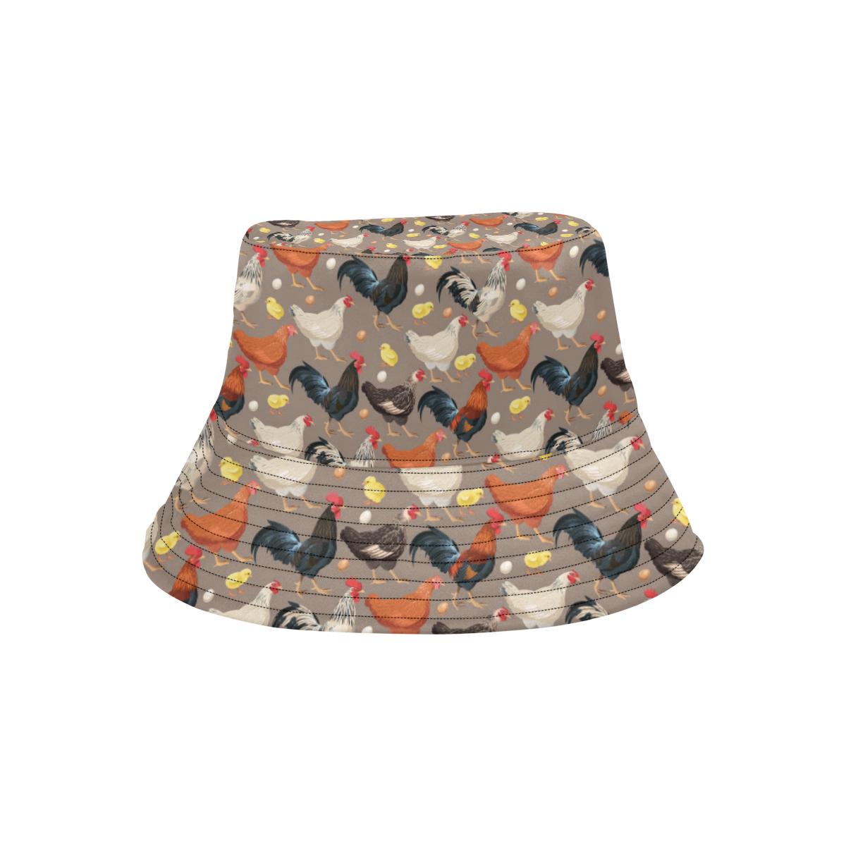 Chicken Evolution Pattern Unisex Bucket Hat