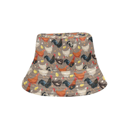Chicken Evolution Pattern Unisex Bucket Hat