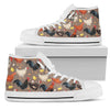 Chicken Evolution Pattern Women High Top Shoes