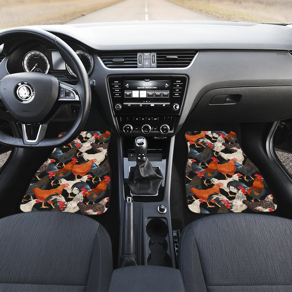 Chicken Print Pattern Car Floor Mats