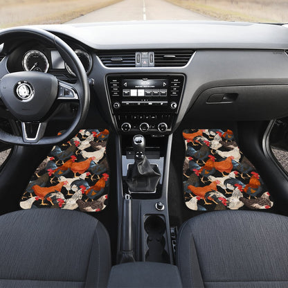 Chicken Print Pattern Car Floor Mats